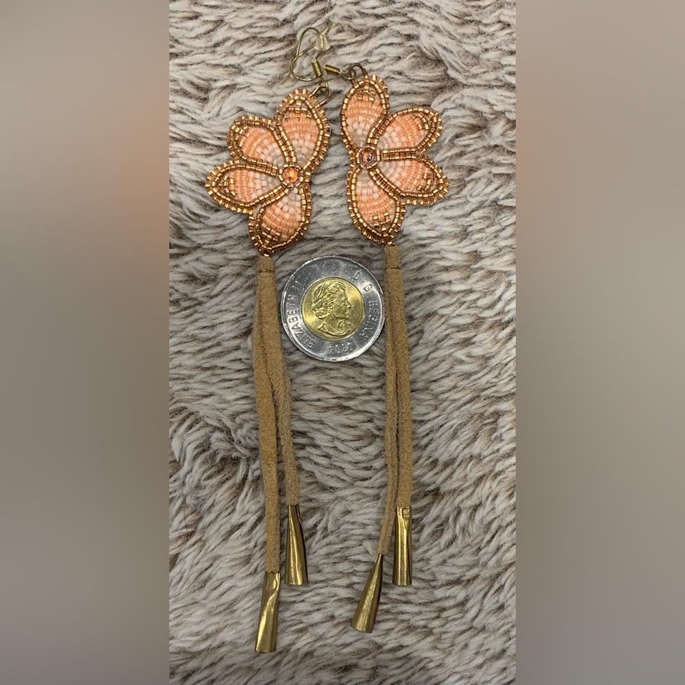 Beaded Floral Earrings